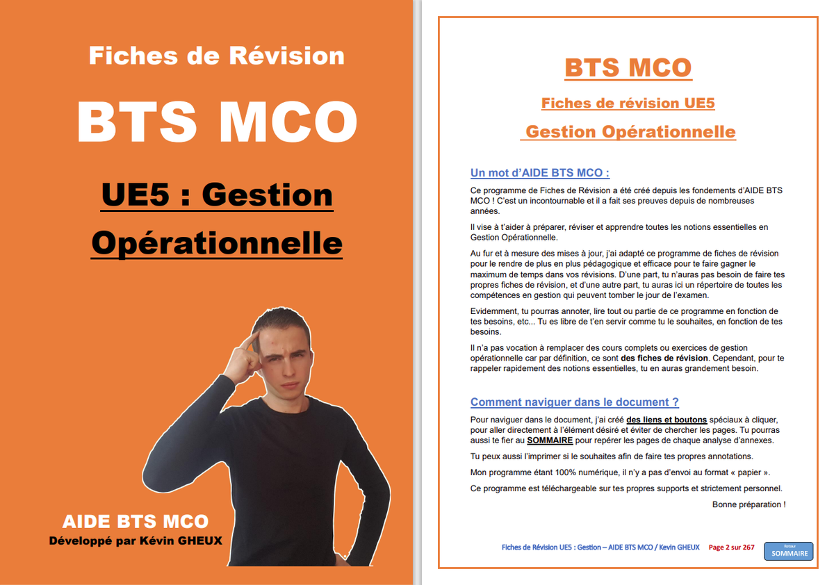 120 Fiches de révision - UE5 : Gestion Opérationnelle - BTS MCO – AIDE