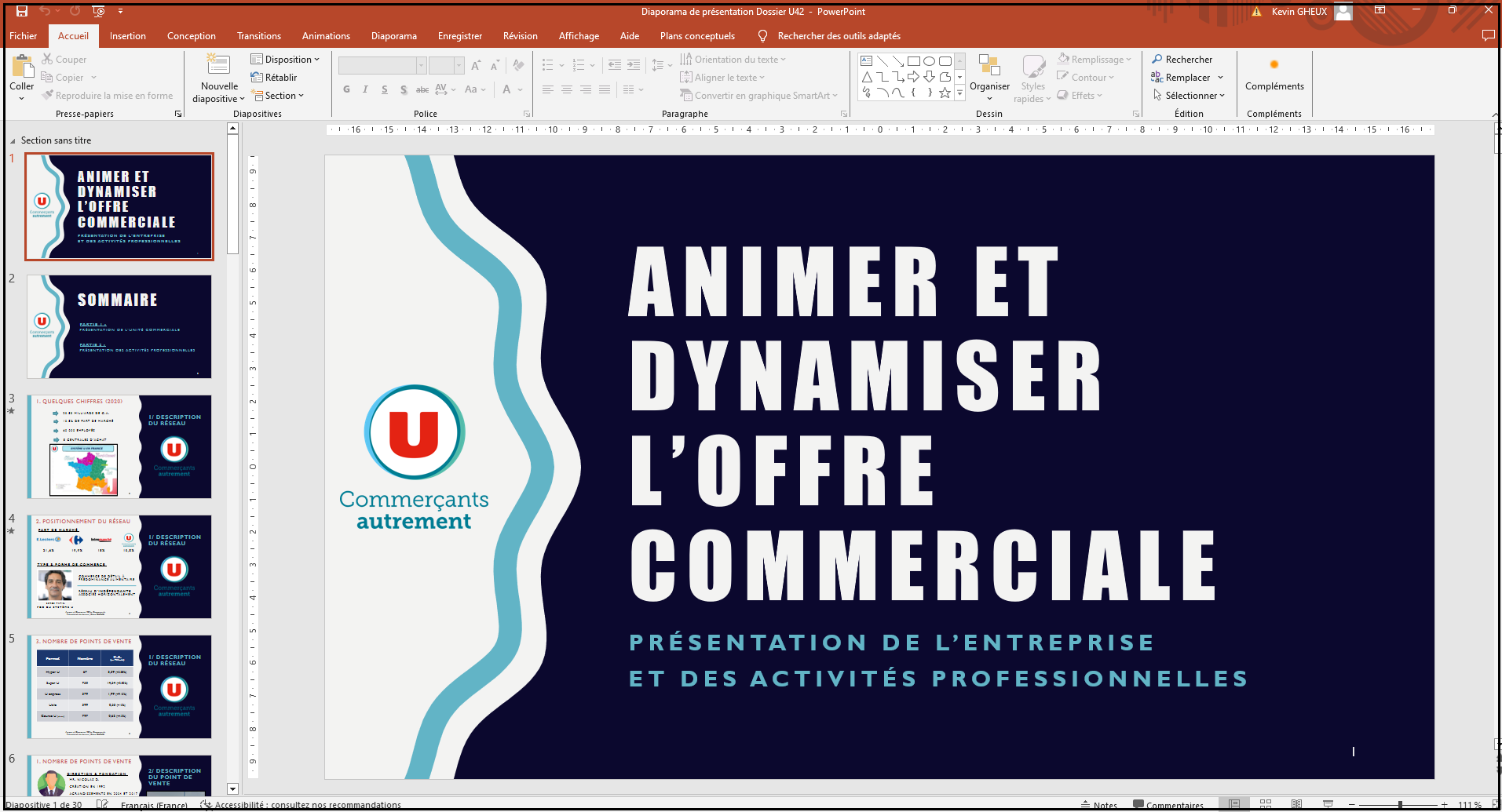 Pack ADOC | Dossier Professionnel UE6 : Animer et Dynamiser l'Offre commerciale | BTS MCO