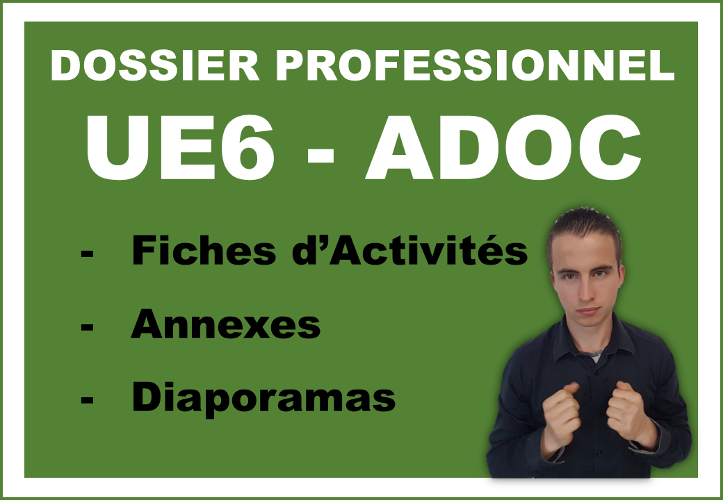 Pack ADOC | Dossier Professionnel UE6 : Animer et Dynamiser l'Offre commerciale | BTS MCO