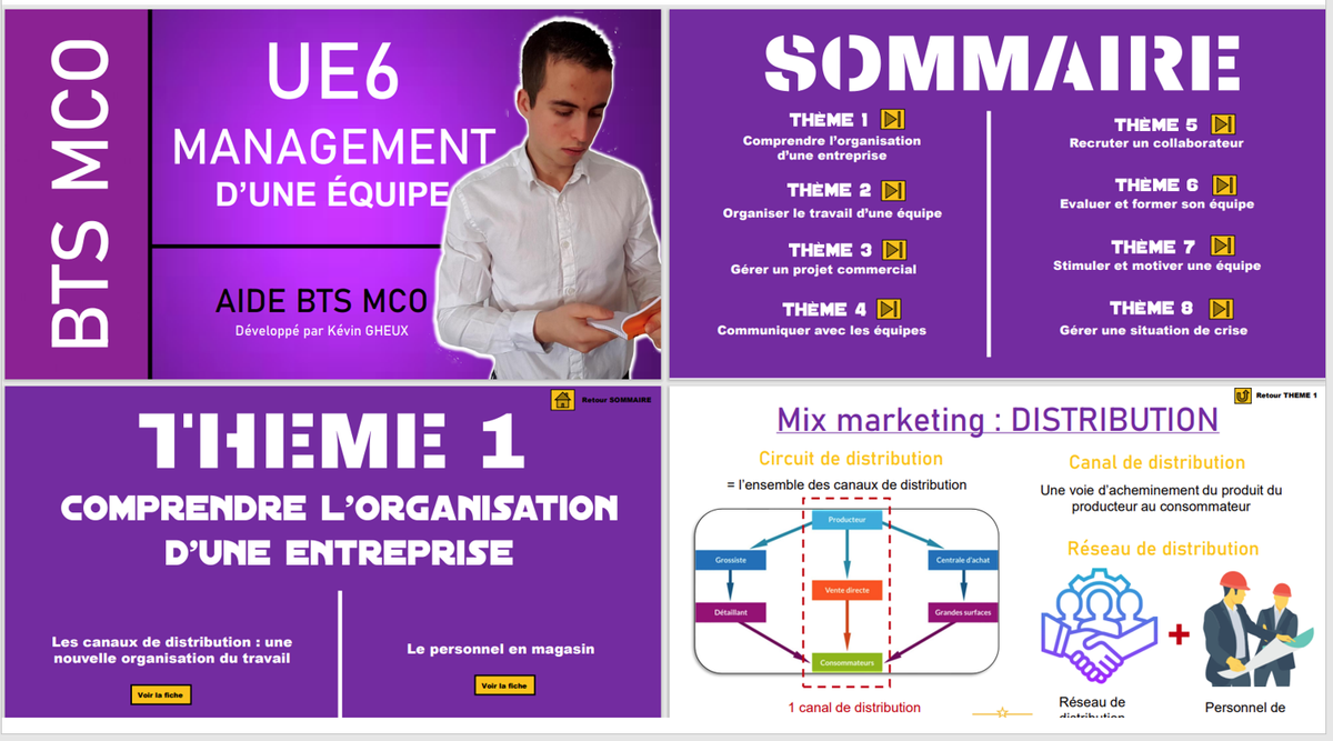 110 Fiches de révision - UE6 : Manager l'équipe commerciale - BTS MCO