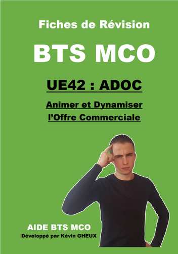 140 Fiches de révision - UE42 : Animer et Dynamiser l'offre commerciale - BTS MCO