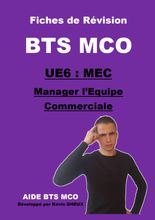 Charger l&#39;image dans la galerie, 110 Fiches de révision - UE6 : Manager l&#39;équipe commerciale - BTS MCO
