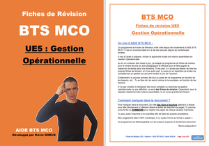 120 Fiches de révision - UE5 : Gestion Opérationnelle - BTS MCO