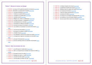 FICHES DE REVISION - UE8 : Manager l'équipe commerciale - BTS MCO